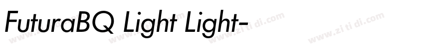 FuturaBQ Light Light字体转换